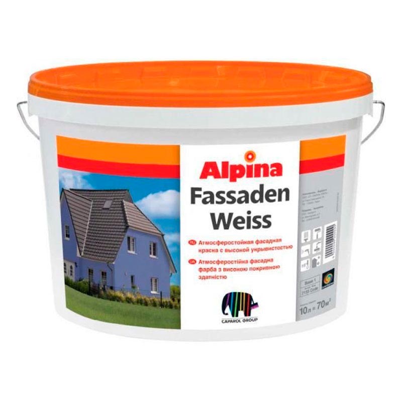 Фасадна фарба Alpina: стійкість, витрата і нанесення